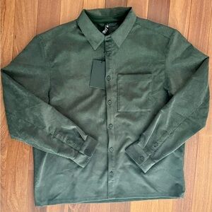 NWT Dark Green Button-Up Shirt
